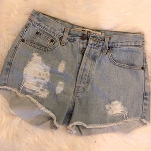 vintage Brandy Melville high waisted denim shorts